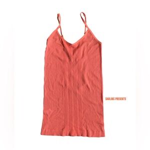 FREE PEOPLE INTIMATELY STRAPY CAGE BACK TANK TOP WOMAN COLOR ORANGE SIZE XS/S